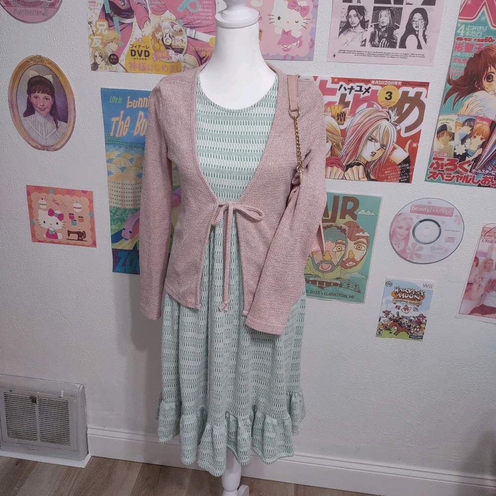 Knit Green Dress